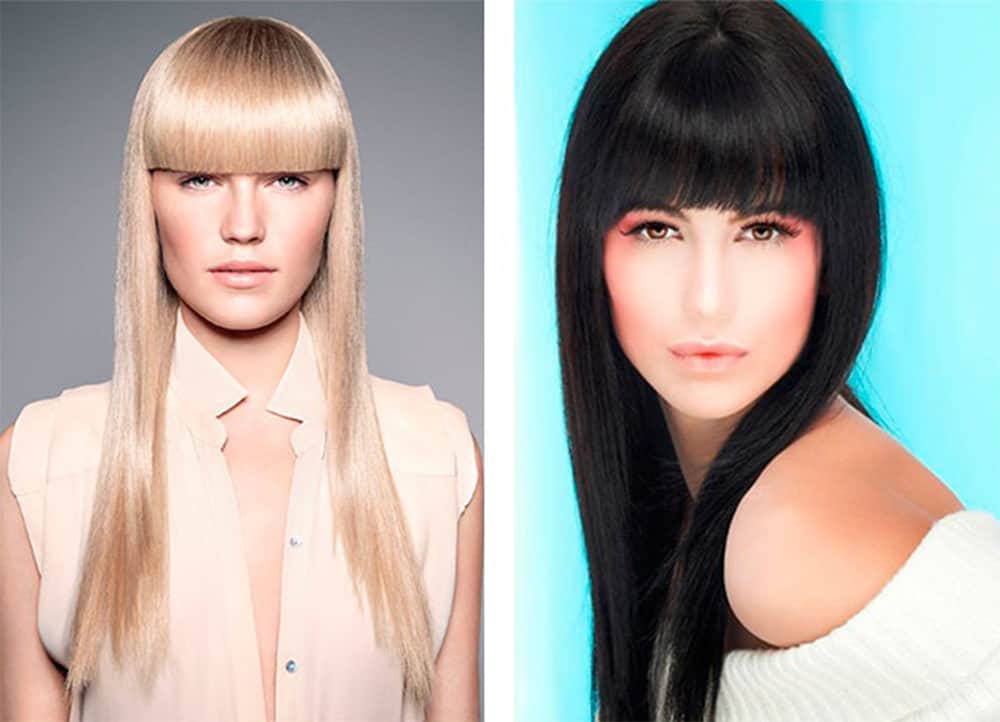 Women haircuts 2017: Straight bangs