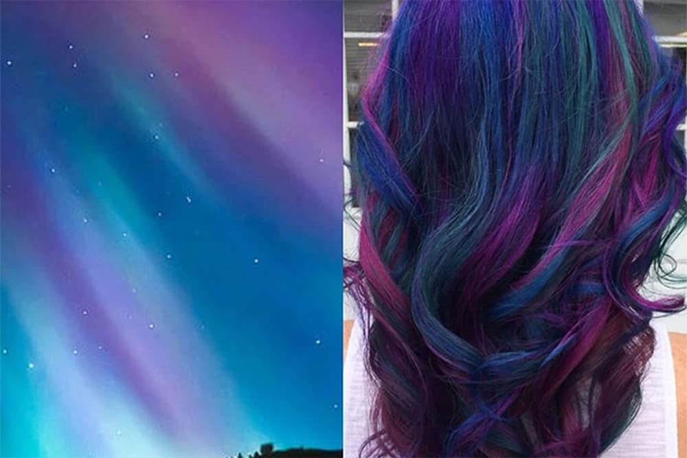 Hair color 2017: Galaxy hair