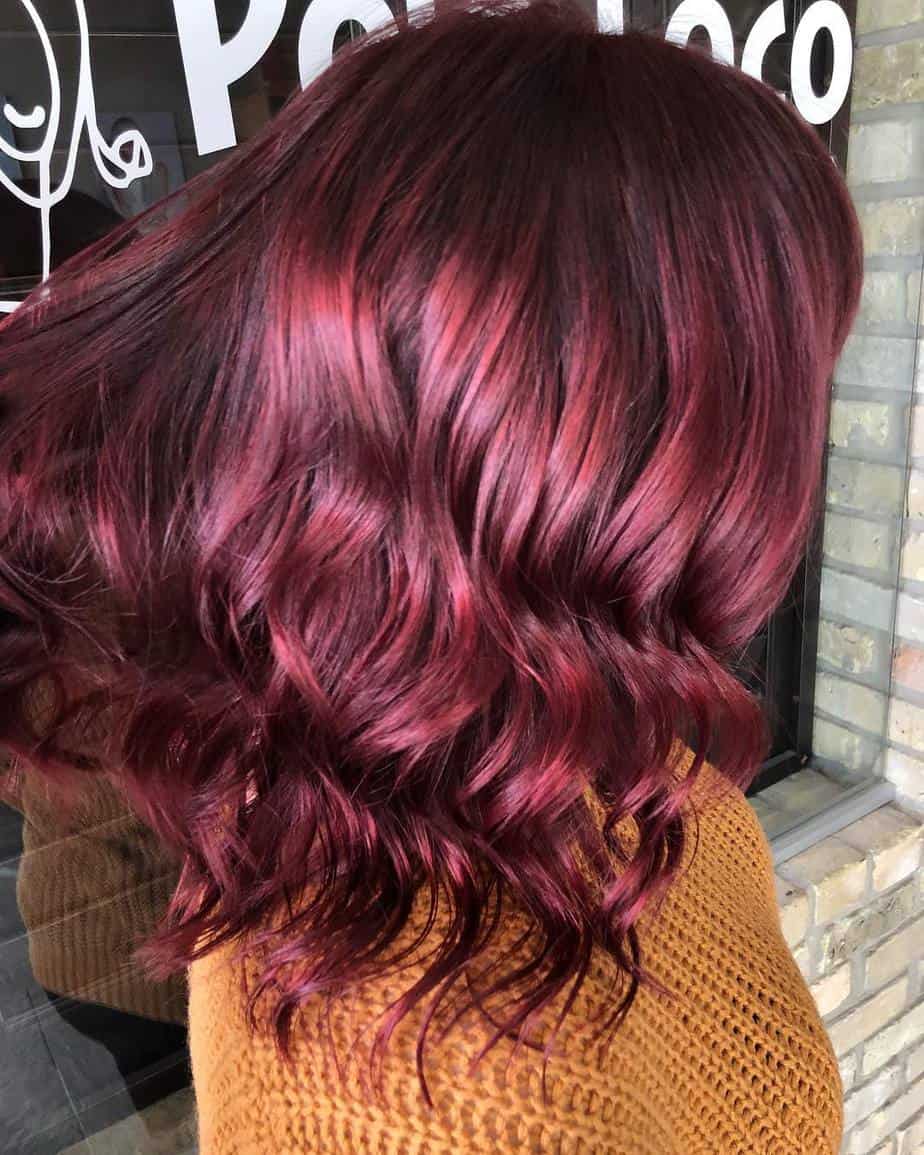 dark red hairstyles 2022