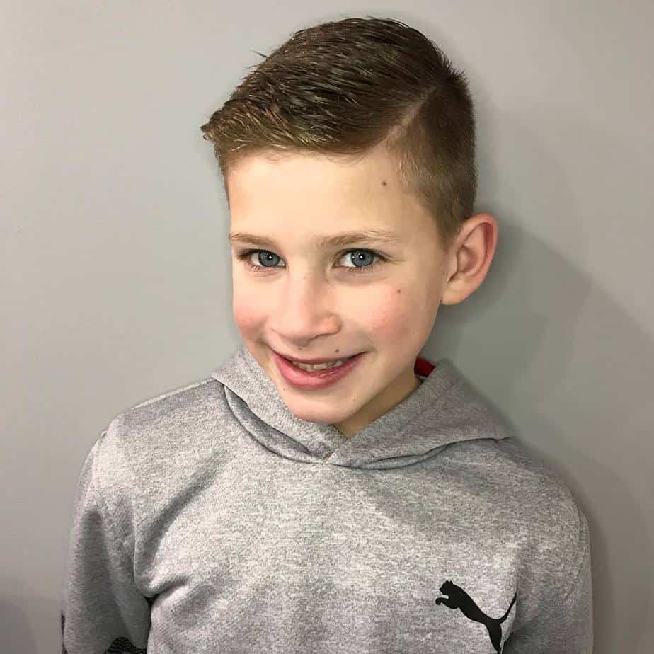 24 Hairstyles for boys kids 2020 for Round Face