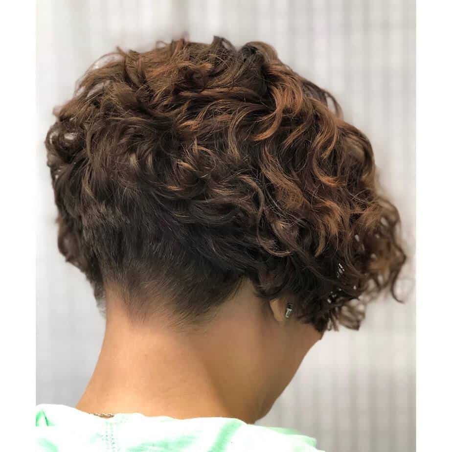 curly wedge haircut pictures