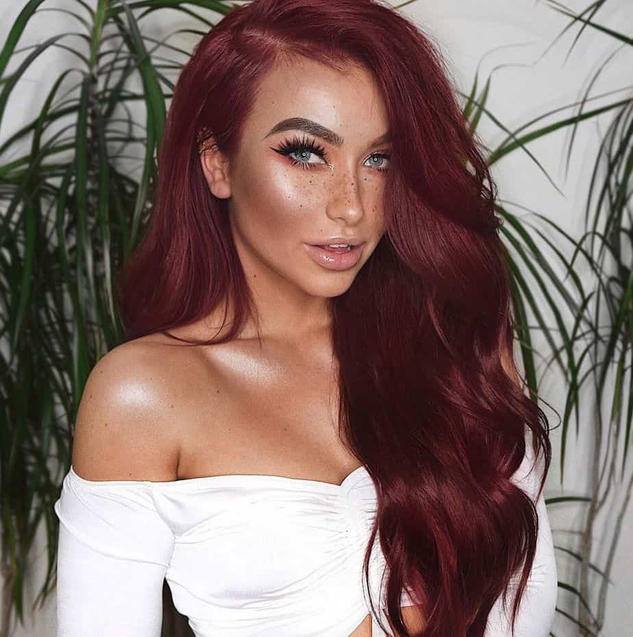 Brightness and Boldness of Burgundy Hair Color: 35 Best Solutions