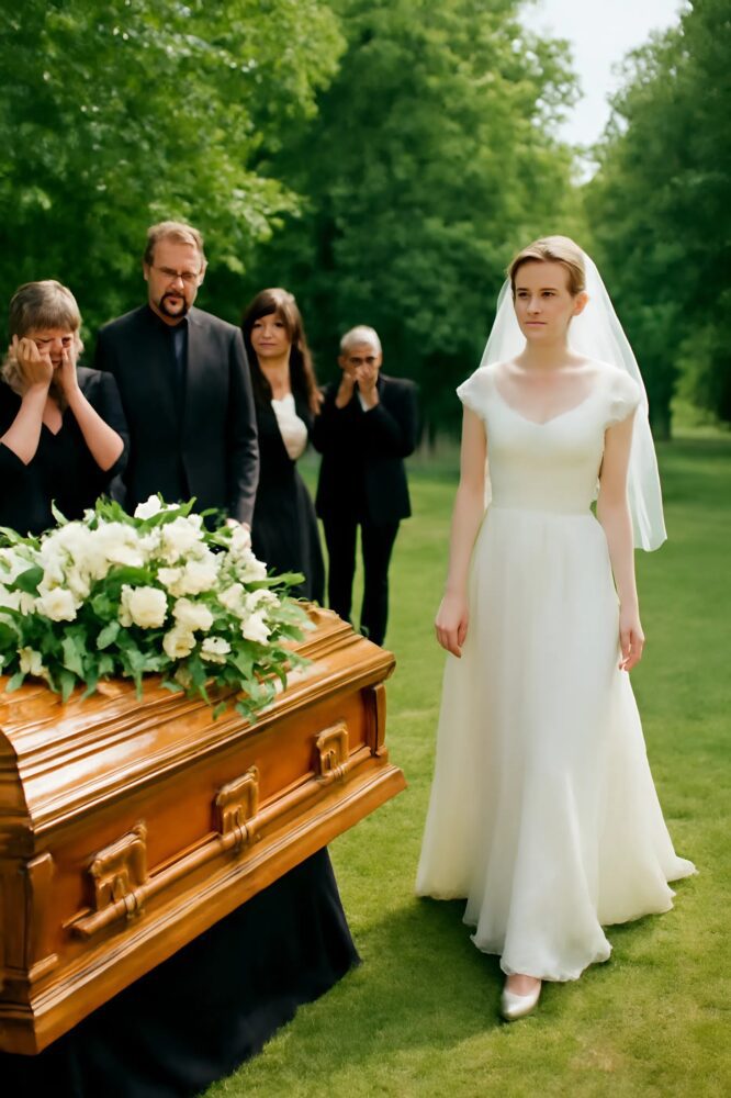 A wedding white dress at the heart of my father's funeral: a mystery unveiled
