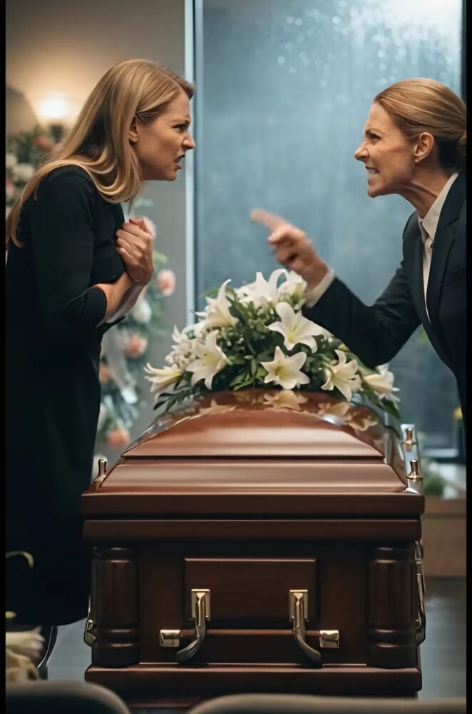Meeting the lost mother, years after her abandonment, at my father's funeral