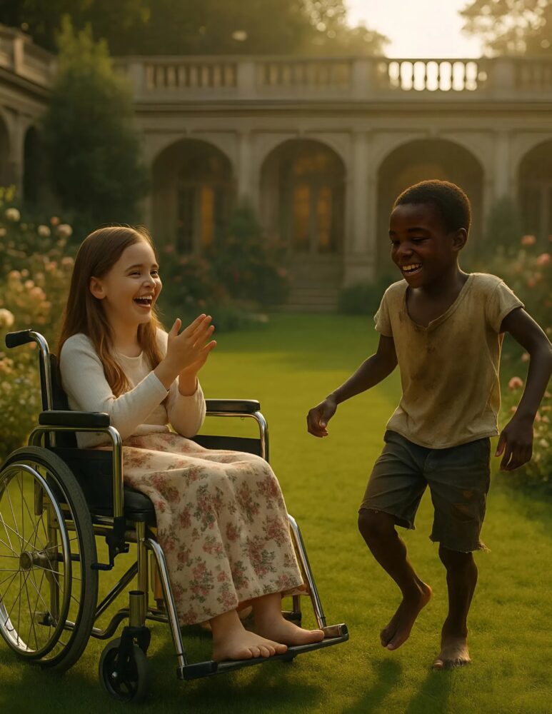 The daughter of a magnate regained her voice after months of silence… thanks to a homeless boy who danced in his garden and changed her life forever