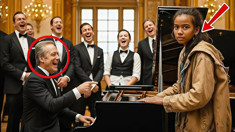 “Can I play for food?” said the homeless girl in the fancy restaurant, but they mocked her