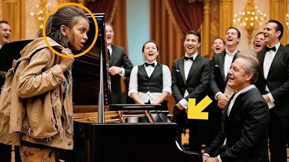 “Can I play for food?” said the homeless girl in the fancy restaurant, but they mocked her