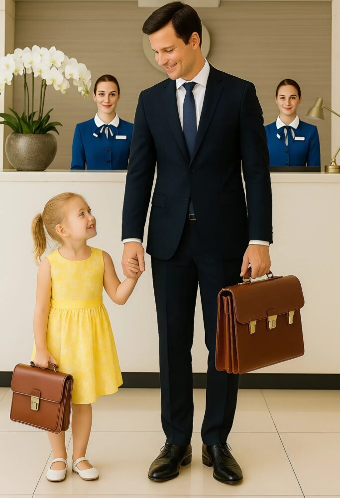 I’m here for my mom’s interview,” said the little girl in the yellow dress who walked in alone at a multinational company