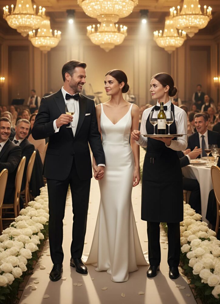 At my second wedding, a burst of laughter escaped me when I saw my ex-wife among the waitresses