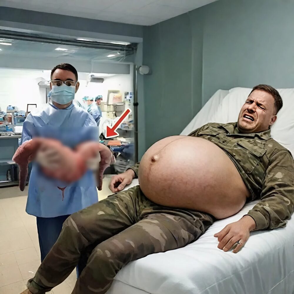 A man in the hospital with abdominal pain: a shocking diagnosis in a soldier