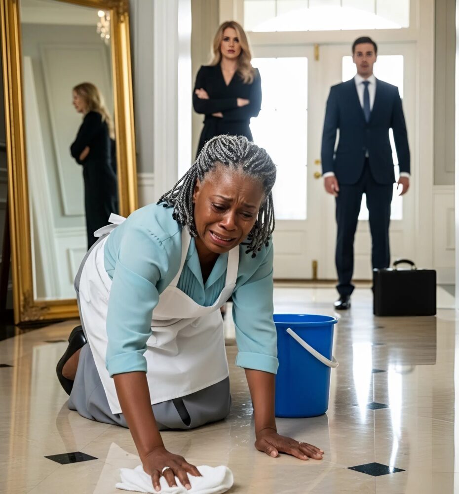 A billionaire comes home early and catches his fiancée treating his adoptive mother like a mere maid…