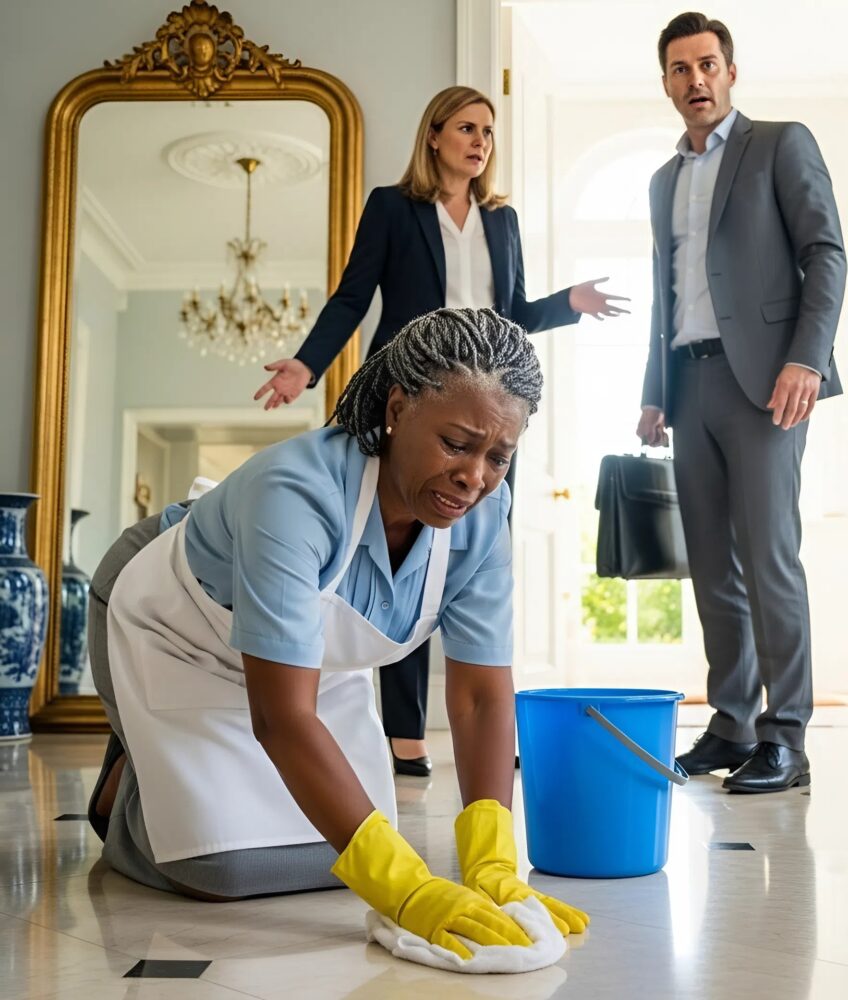 A billionaire comes home early and catches his fiancée treating his adoptive mother like a mere maid…