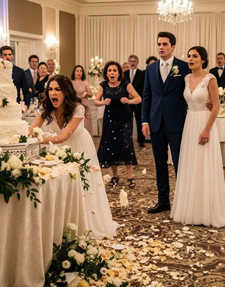 My sister ruined my wedding, threw the cake, and yelled: "You think you're better than me!"