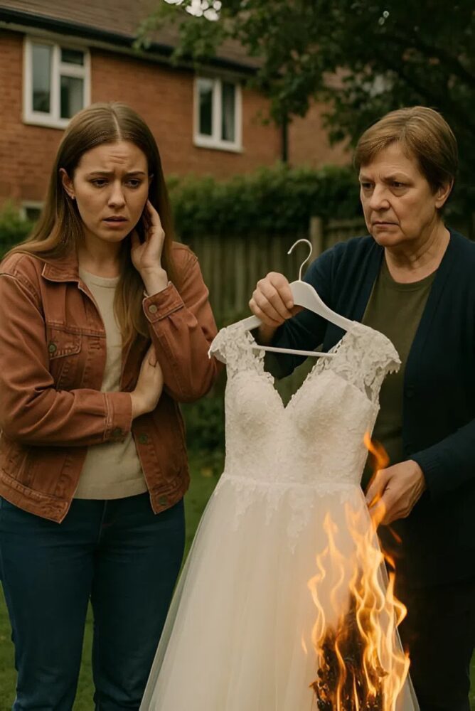 My mother-in-law burned my wedding dress the day before our wedding, claiming that I wasn't worthy of her son