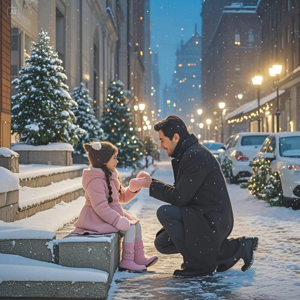 A CEO discovers a little girl alone in the snowstorm: "Mom said you are the only one who can help us"