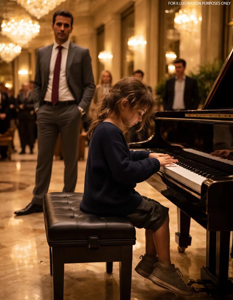 A millionaire laughed at a homeless little girl and said: “If you can play the piano, I’ll adopt you”