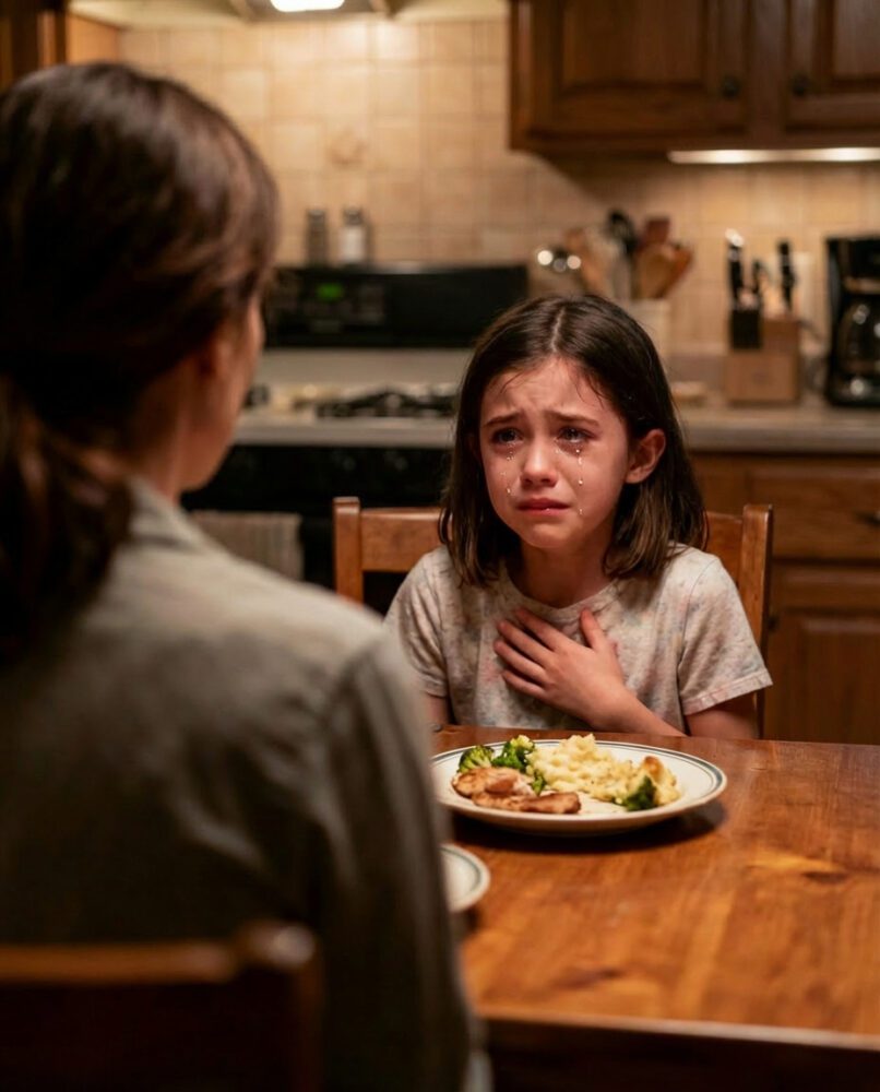 A little girl refuses to eat, then whispers a terrifying secret to her stepmother, revealing the shocking cause of her refusal