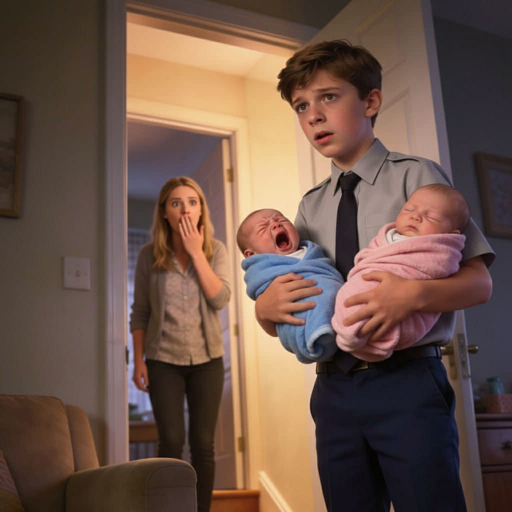 “Sorry, Mom, I couldn’t leave them,” my sixteen-year-old son whispered as he entered the house, holding two newborns against him