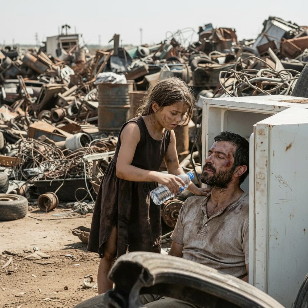 A poor little girl in a dump found a man locked in an abandoned refrigerator — what she did next changed two lives forever