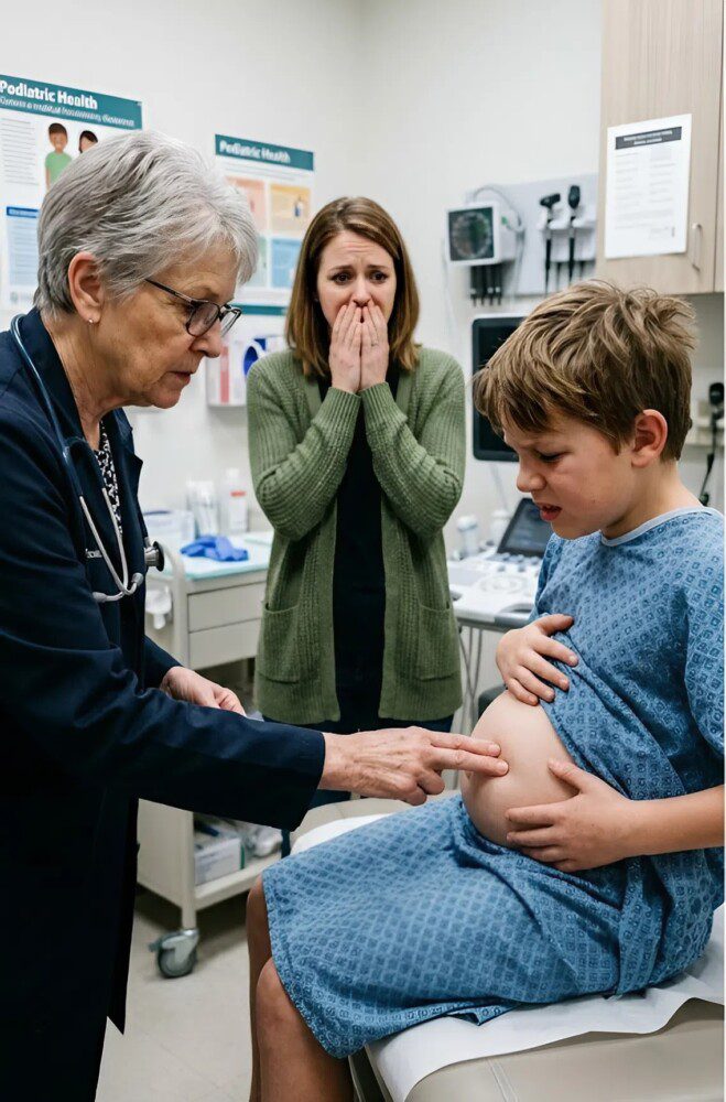 My 10-year-old son was just complaining of a stomachache… until the moment the doctor froze in front of the ultrasound and asked, “Ma’am… is the father present?” The reason he asked this question left me in shock