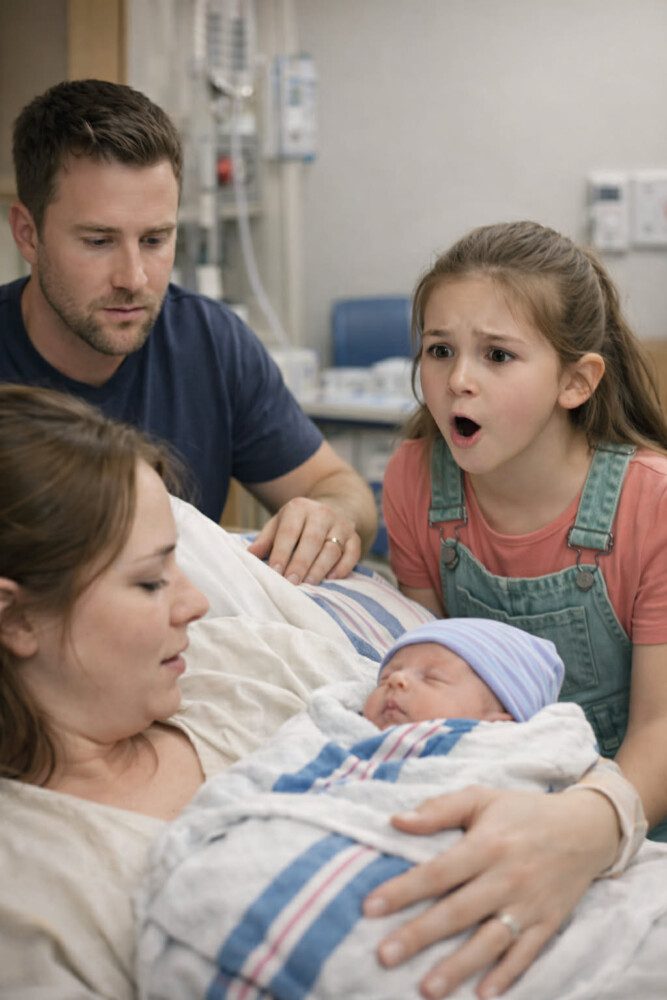 My 12-year-old daughter stared at my newborn baby for just a few seconds before saying coldly: “That is not my brother”