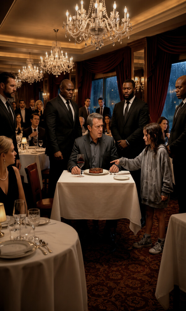 A homeless little girl burst into a luxury restaurant, pointing at the dinner of the famous mafia boss chef Victor Moretti. — “Please… don’t eat that!” she screamed