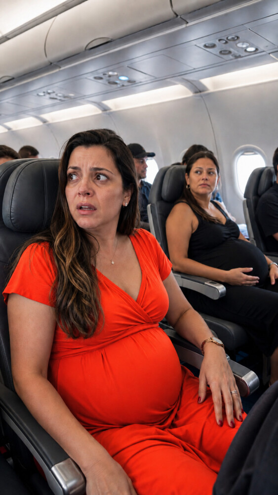 I secretly boarded the flight piloted by my husband to surprise him for our anniversary… and he declared his love for a pregnant woman over the intercom