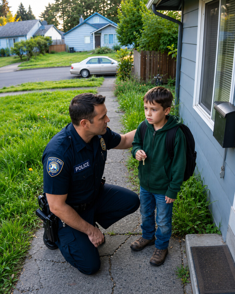 A seven-year-old boy secretly took me home, where a terrifying discovery left me frozen in shock
