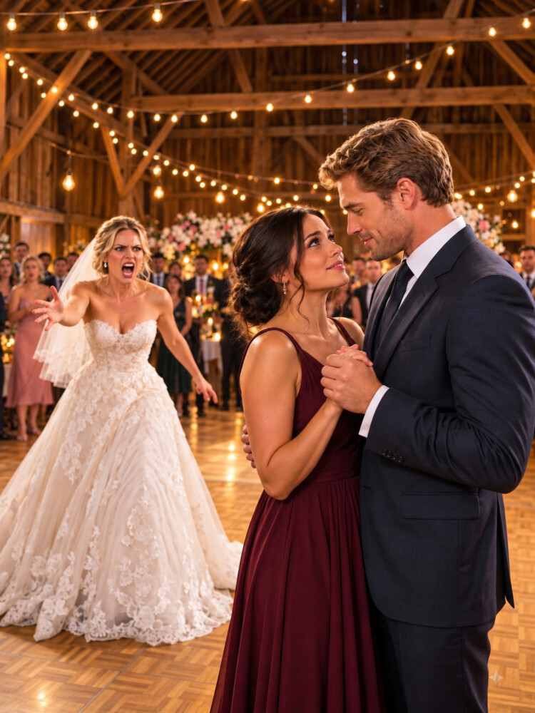 The bride humiliates her single sister in front of all the guests, but the electrician crosses the dance floor and reveals a secret to her